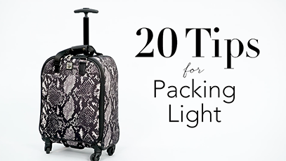 Video: 20 Tips for Packing Light