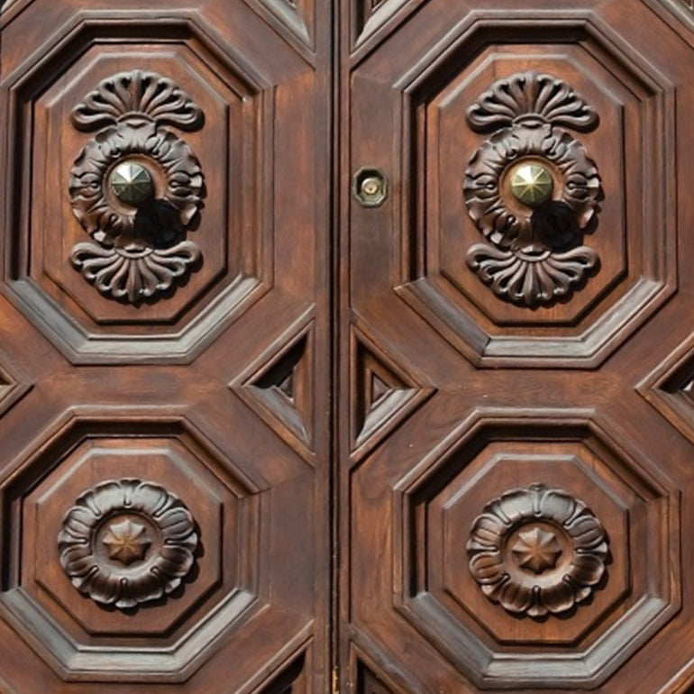 Image of ornately carved doors