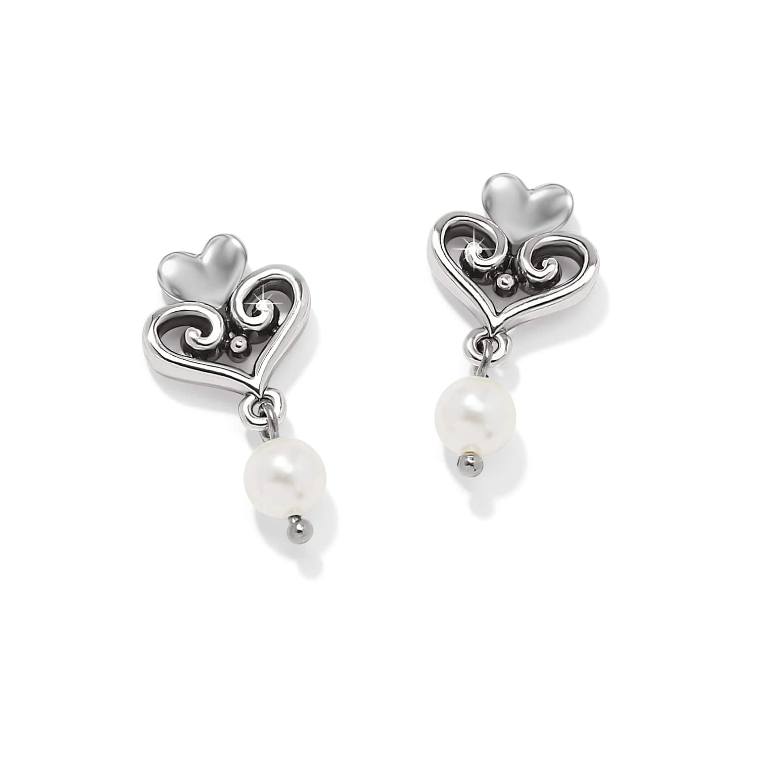 Alcazar Amor Pearl Post Drop Earrings - Brighton