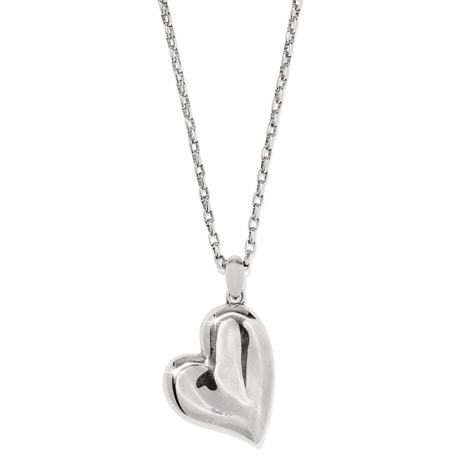 Cascade Heart Reversible Necklace silver-gold 2