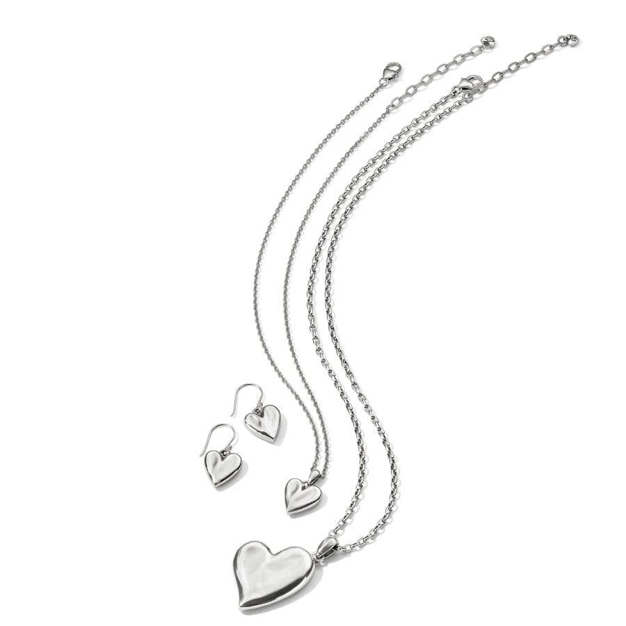 Cascade Heart Reversible Necklace silver-gold 4