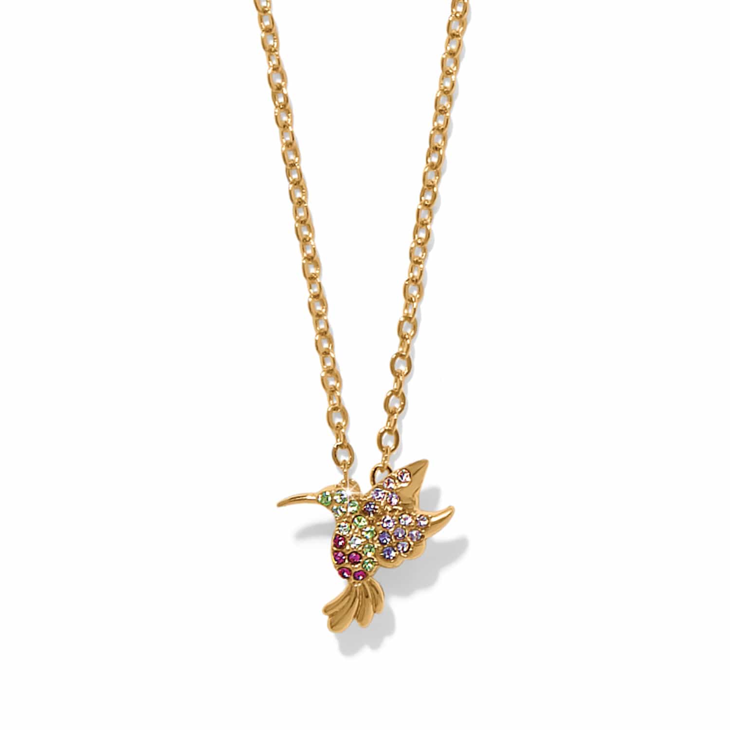 Enchanting Gem Hummingbird Necklace - Brighton
