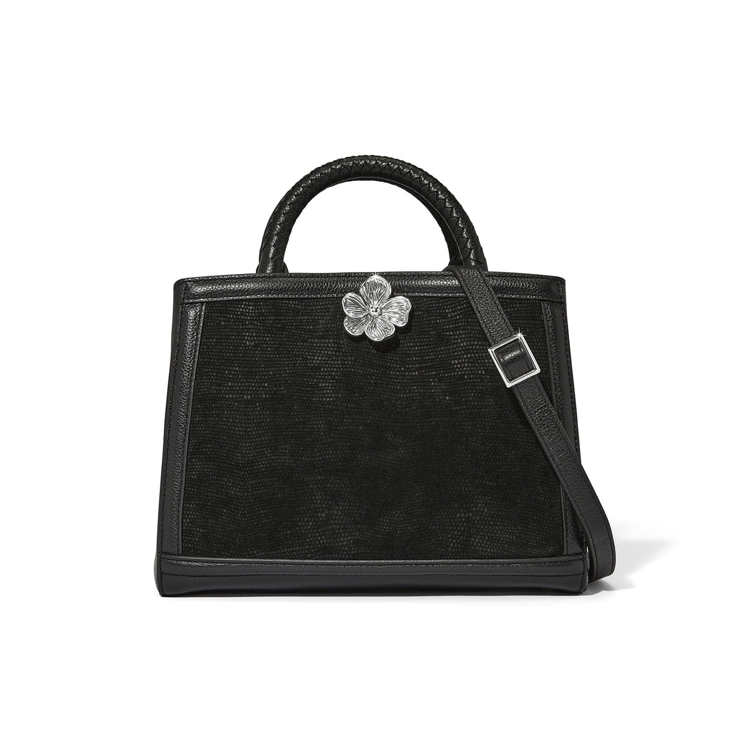 アリオン Everbloom Noir Grenson Medium Satchel - Brighton