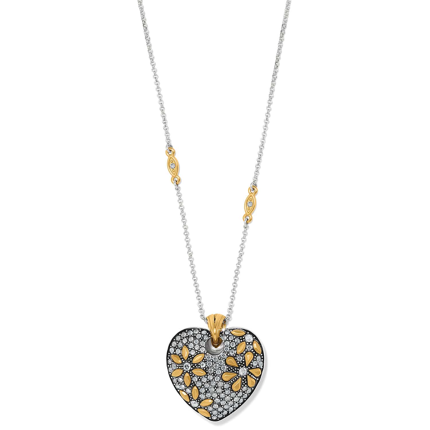 Garden Of Love Heart Convertible Necklace - Brighton