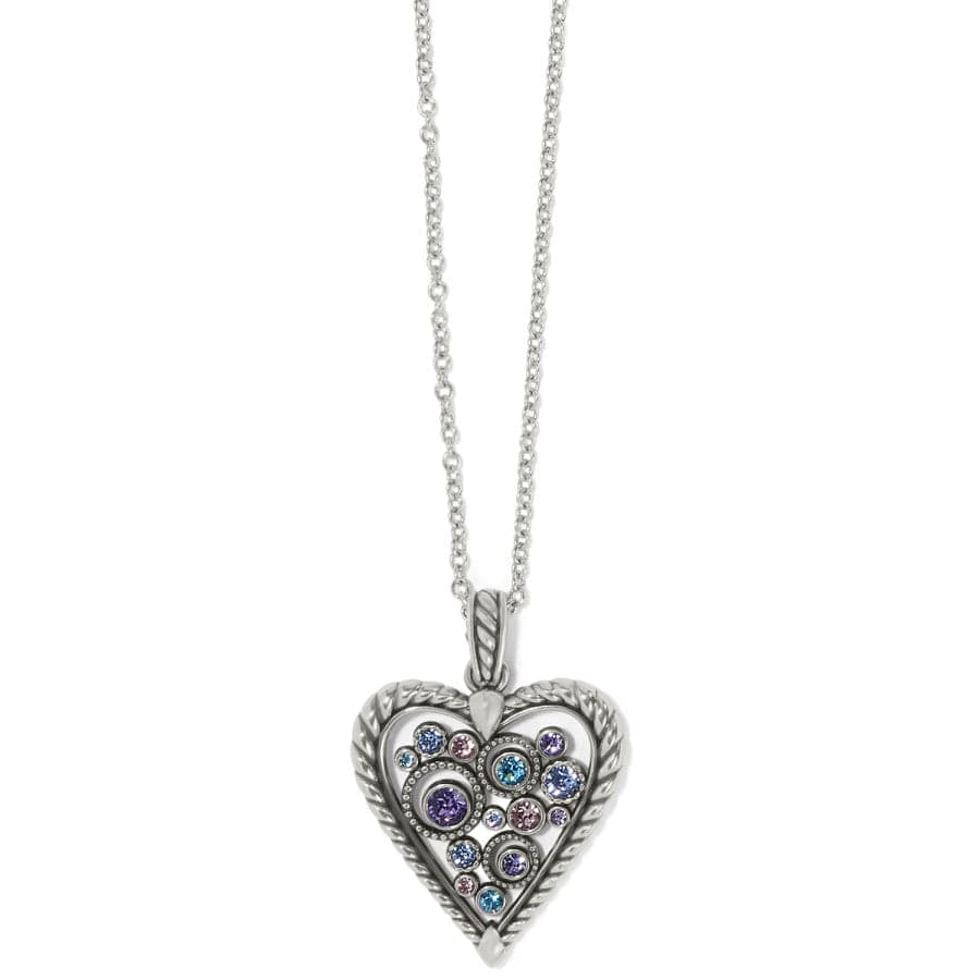 Halo Heart Necklace silver-multi 1