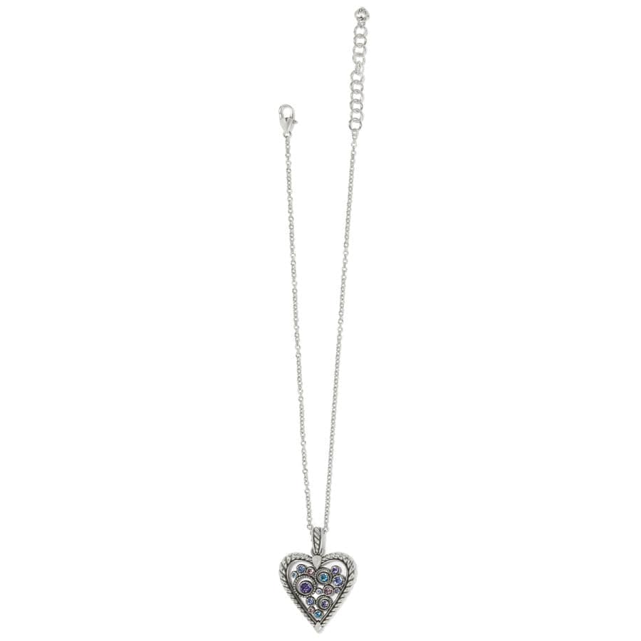 Halo Heart Necklace silver-multi 5