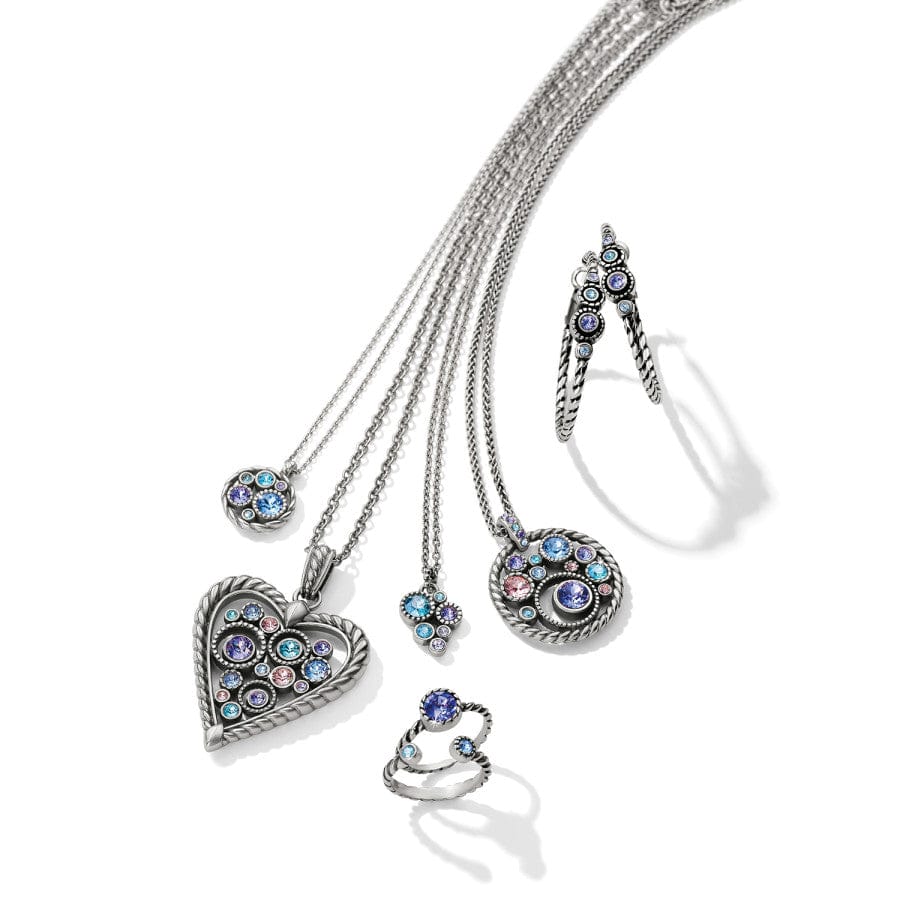 Halo Heart Necklace silver-multi 2