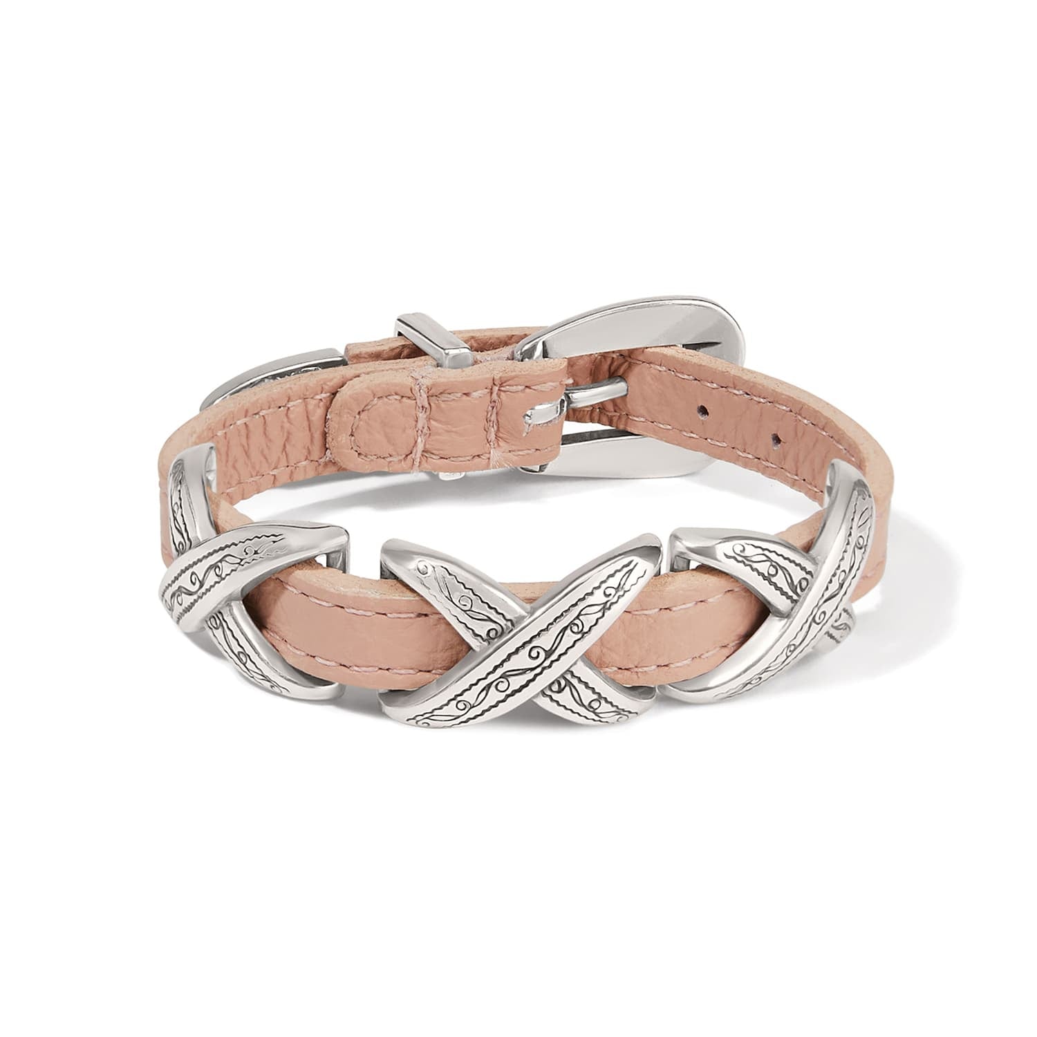 Kriss Kross Etched Bandit Bracelet - Brighton
