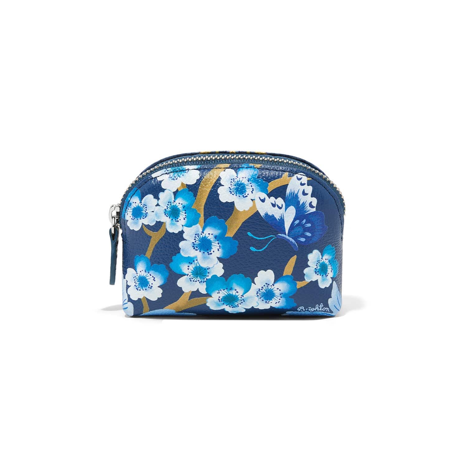Kyoto In Bloom Indigo Mini Coin Purse Brighton - Main Image