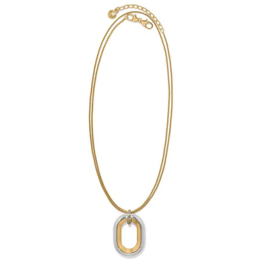 Medici Two Tone Convertible Necklace silver-gold 2