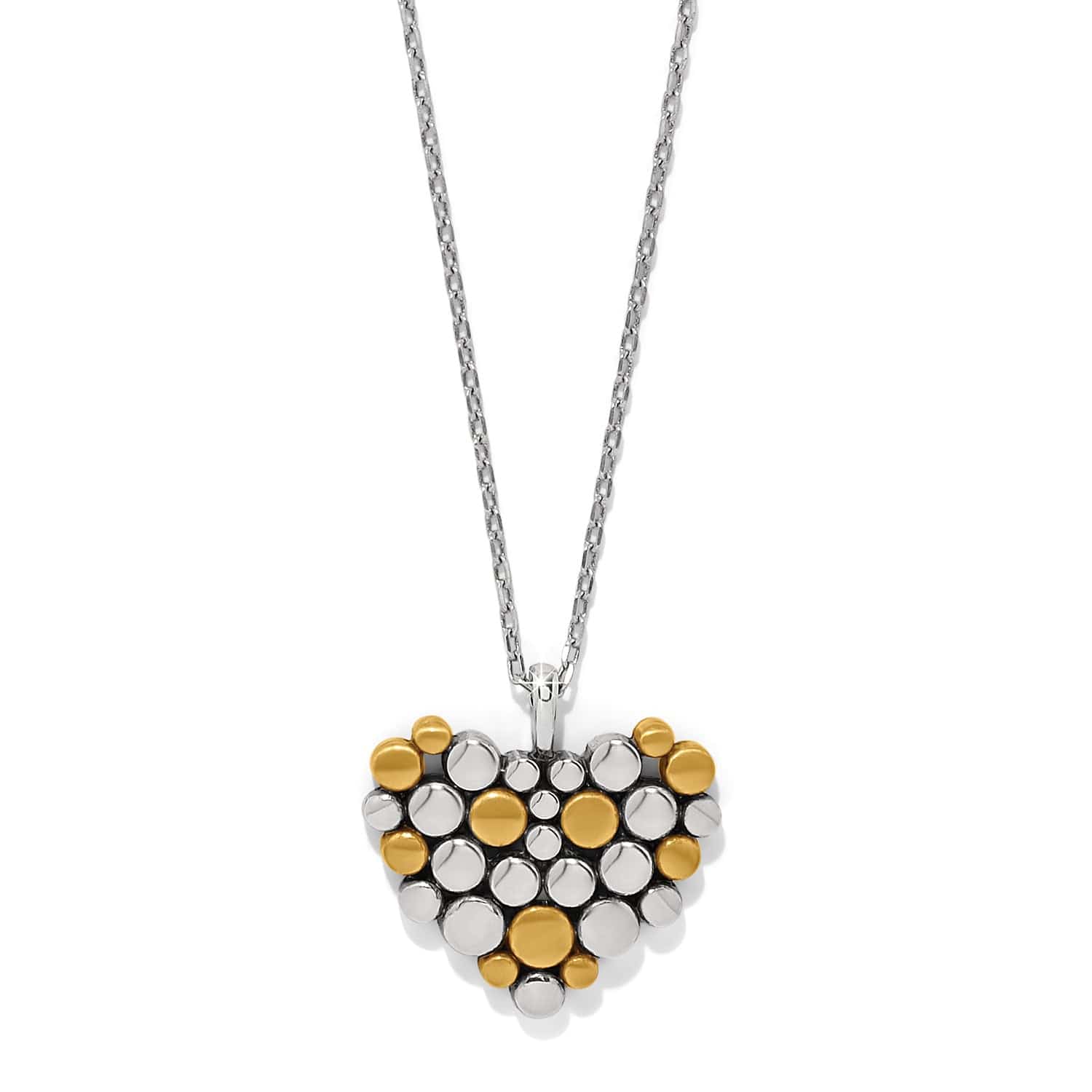 Pebble Edge Heart Necklace - Brighton