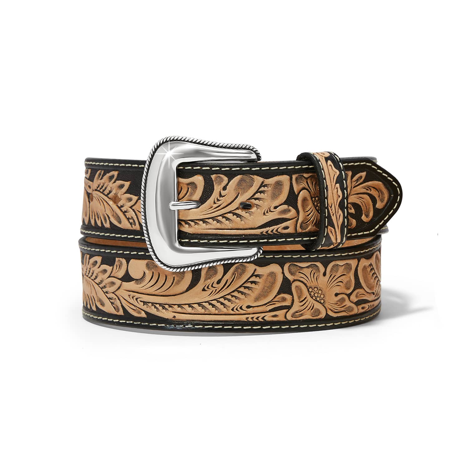 Brighton multicolored leather belt silver colored buckle and hardware Bryce Canyon Belt - Brighton main image 2