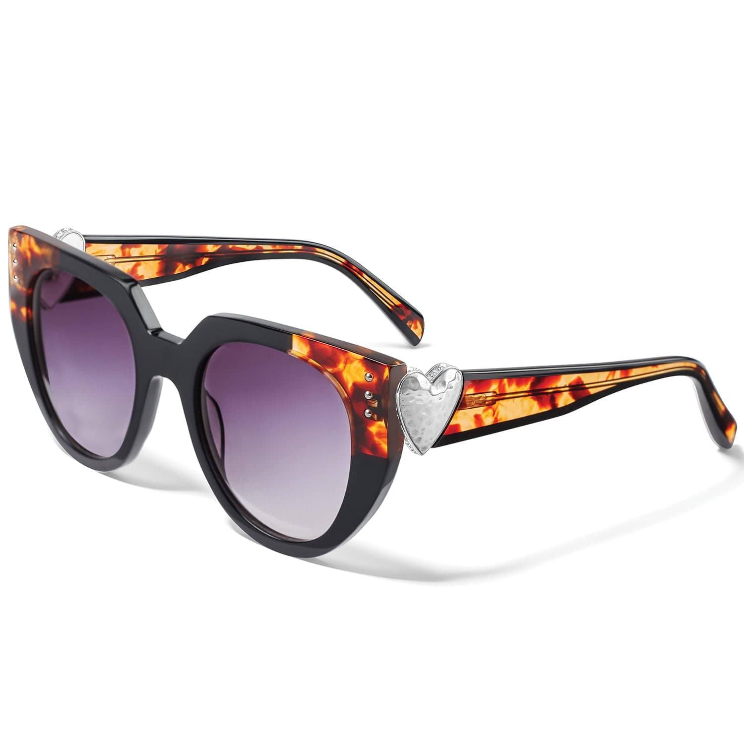 Brighton Black Oversized Women\'s Sunglasses and hard floral metal case Brighton Eyeglass Cases & Storage for sale | eBay main image 4