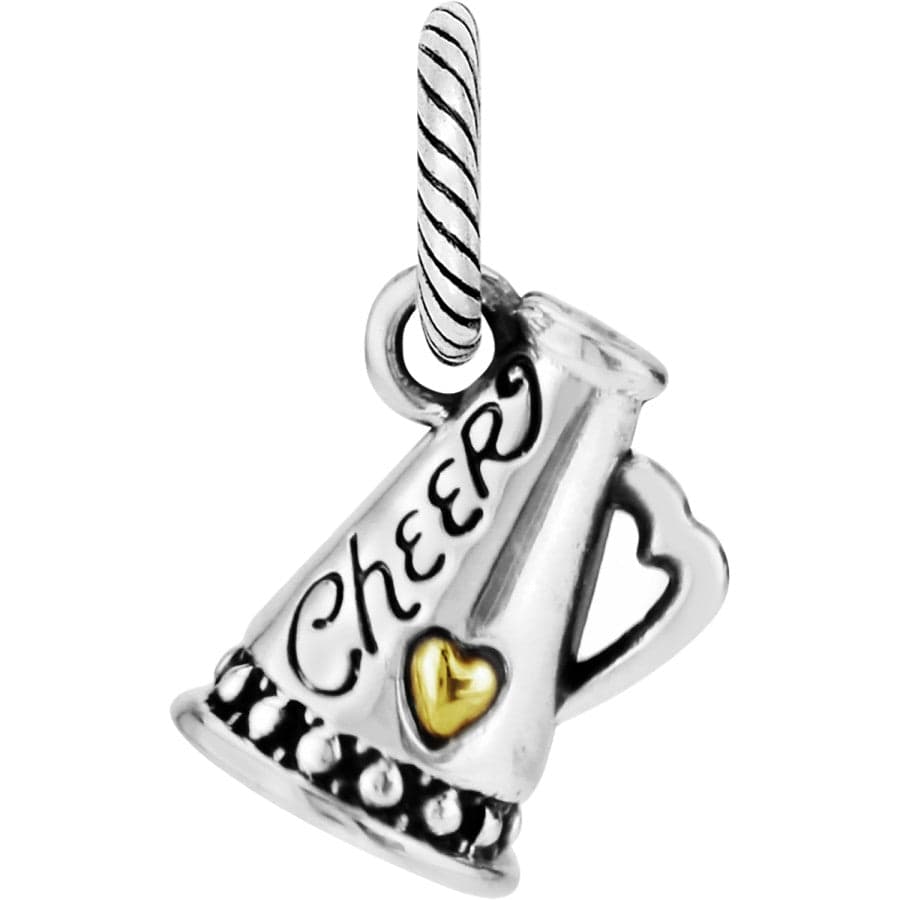 Cheer Charms, Cheerleader, Sports Charms, Silvertone, for Bracelet, Necklace, Earrings, Zipper Pull, Key Chain, Brooches, Bookmarks, Etc #22
