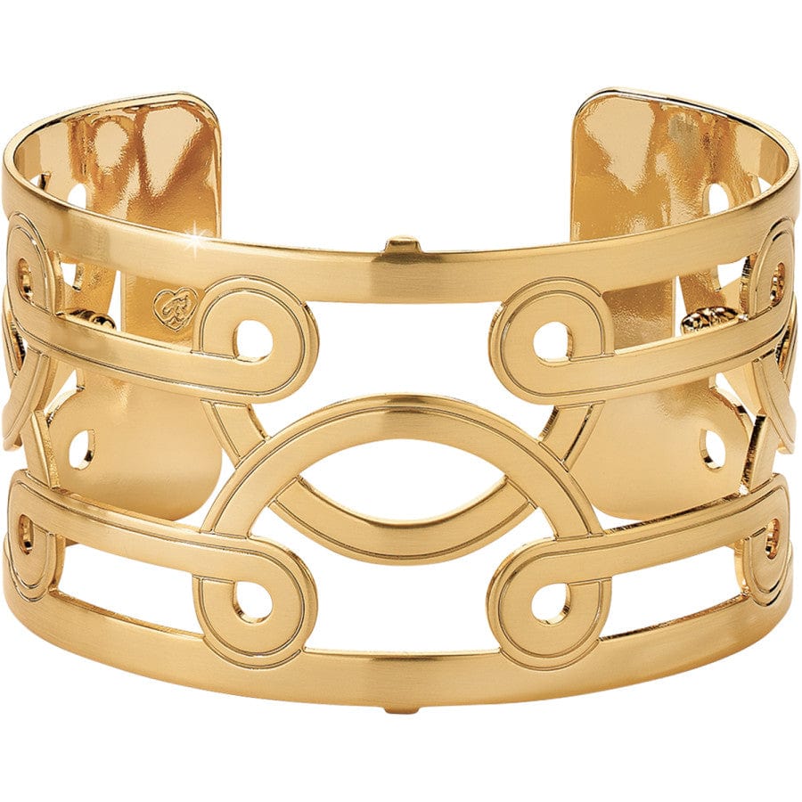 Christo Lima Wide Cuff Bracelet gold 1