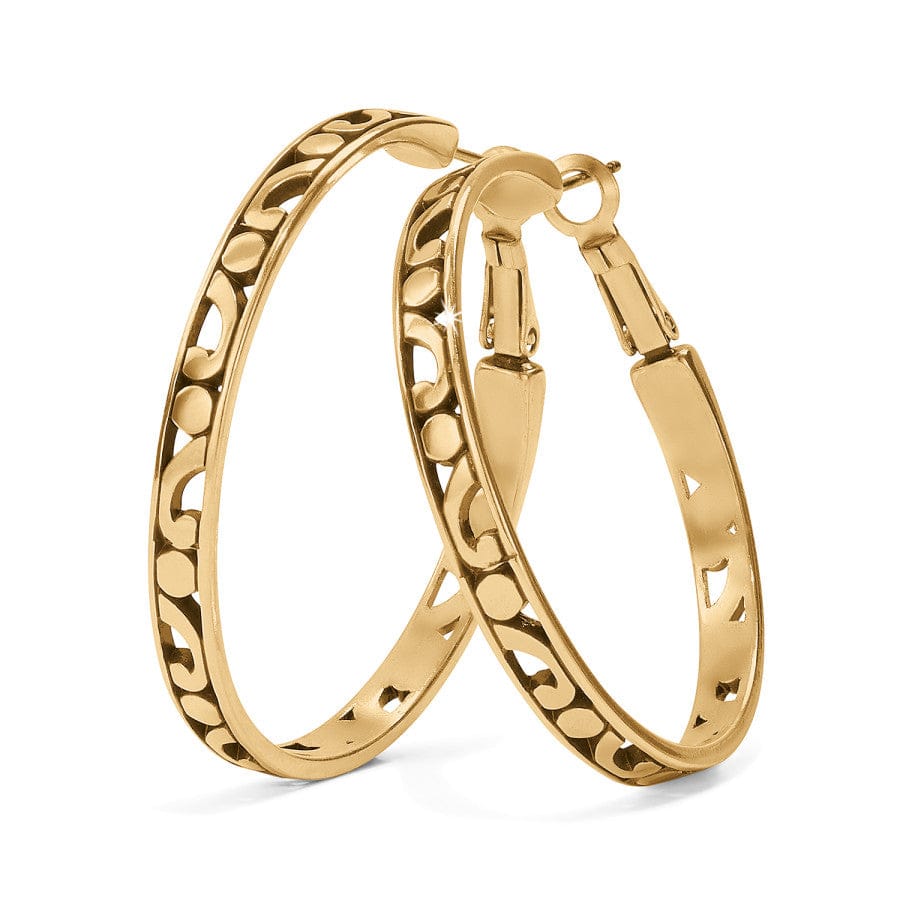 Contempo Large Hoop Earrings in gold