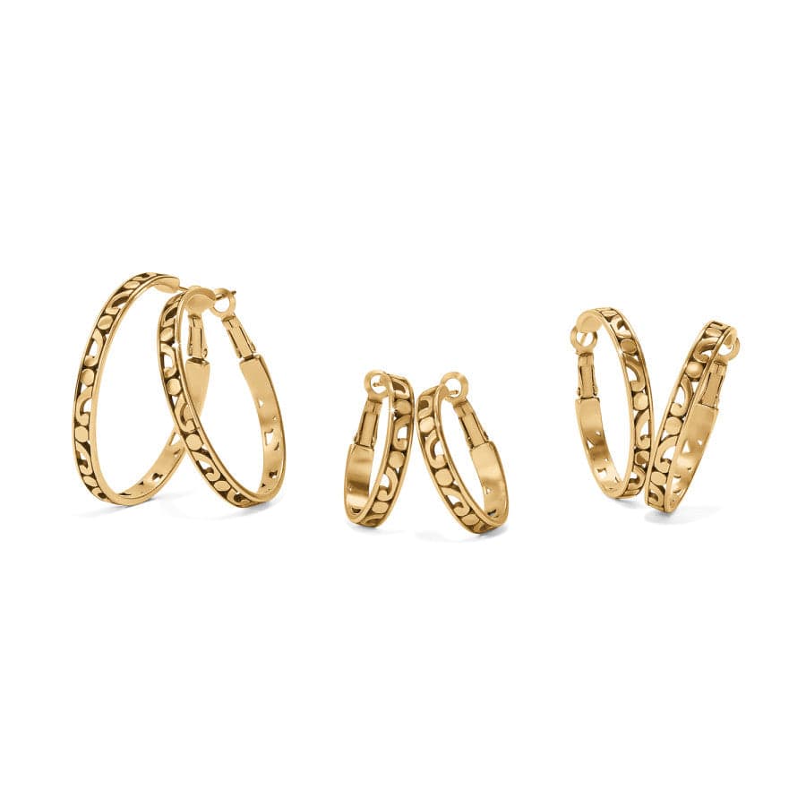 Gold Contempo Large Hoop Earrings in many sizes
