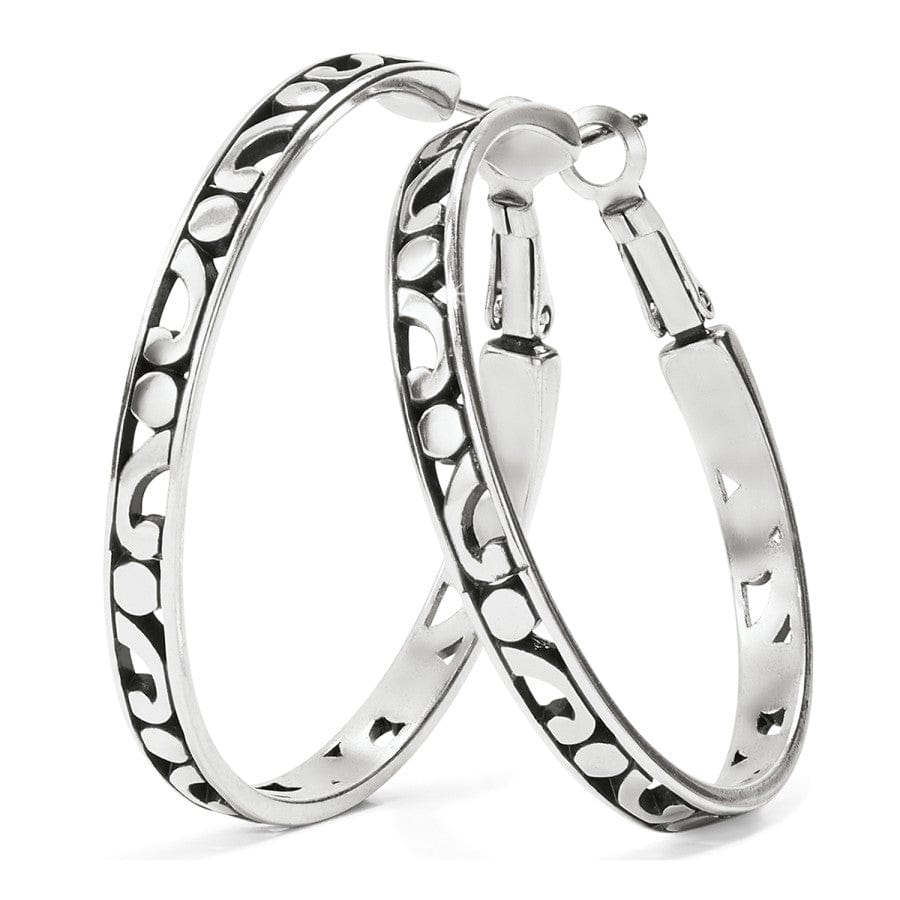 Contempo Large Hoop Earrings silver 1