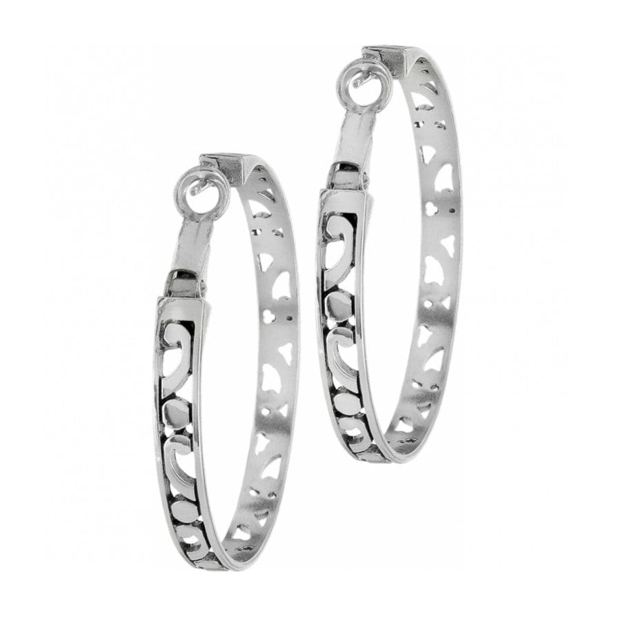 Contempo Large Hoop Earrings silver 7