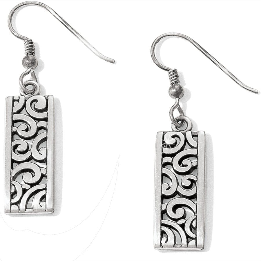 Deco Lace French Wire Earrings silver 1
