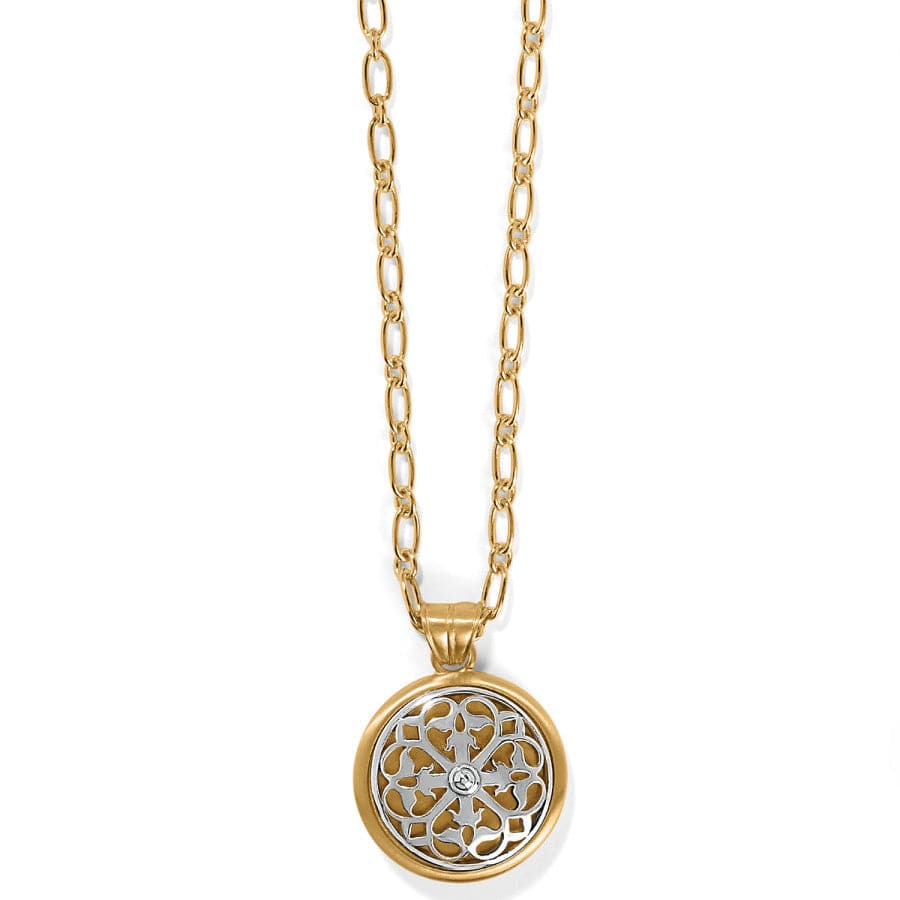 Gold Silver Two Tone Filigree Fall Leaf Pendant Long Necklace Gold Silver Two Tone Filigree Fall Leaf Pendant Long Necklace