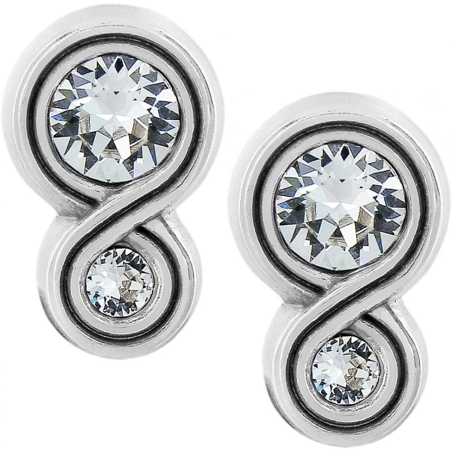 Infinity Sparkle Post Earrings silver 1