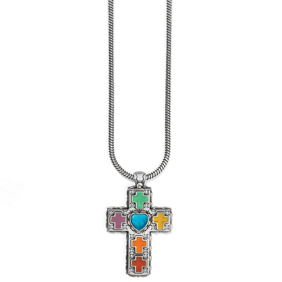 Colorful shop cross necklace