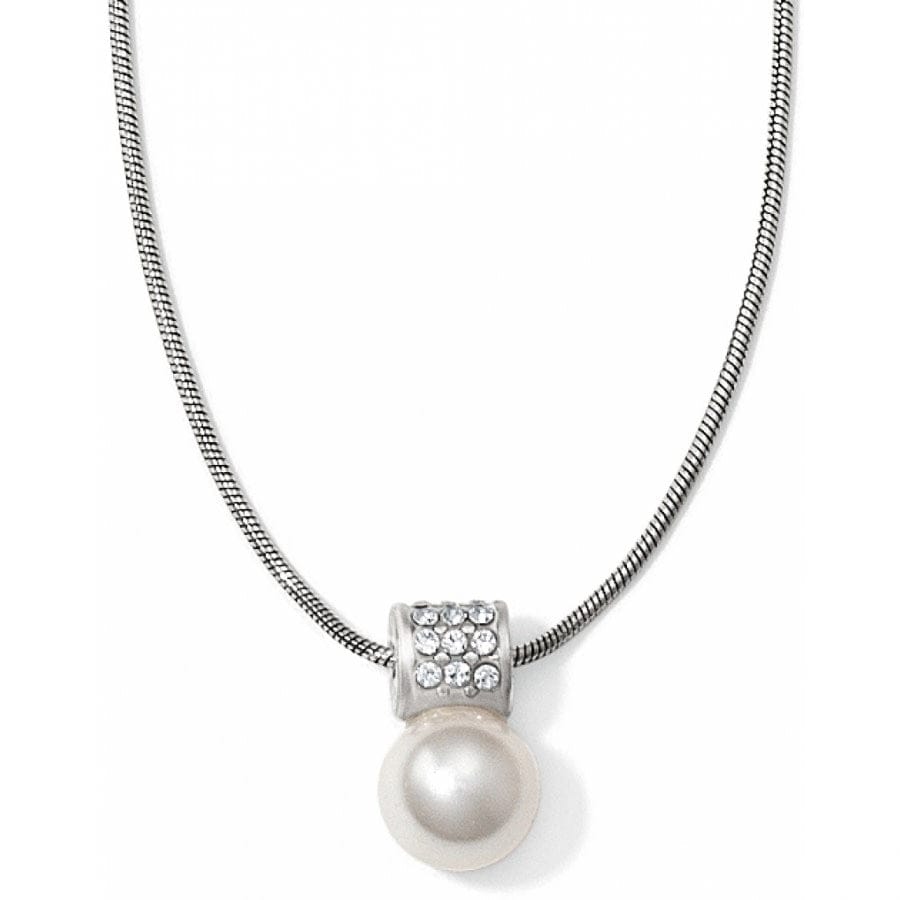Meridian Petite Pearl Necklace silver-white 1