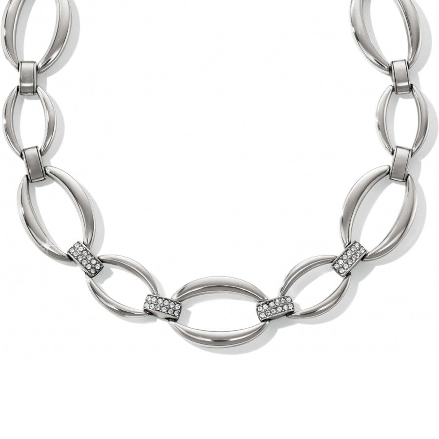 Meridian Swing Statement Necklace silver 1