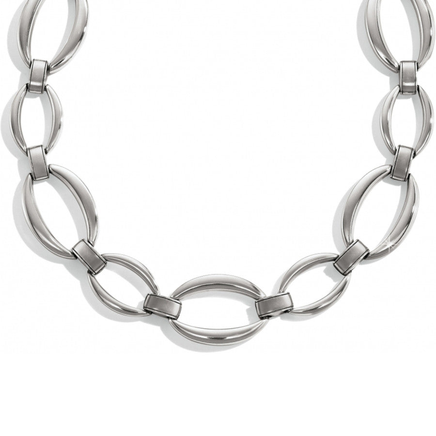 Meridian Swing Statement Necklace silver 2