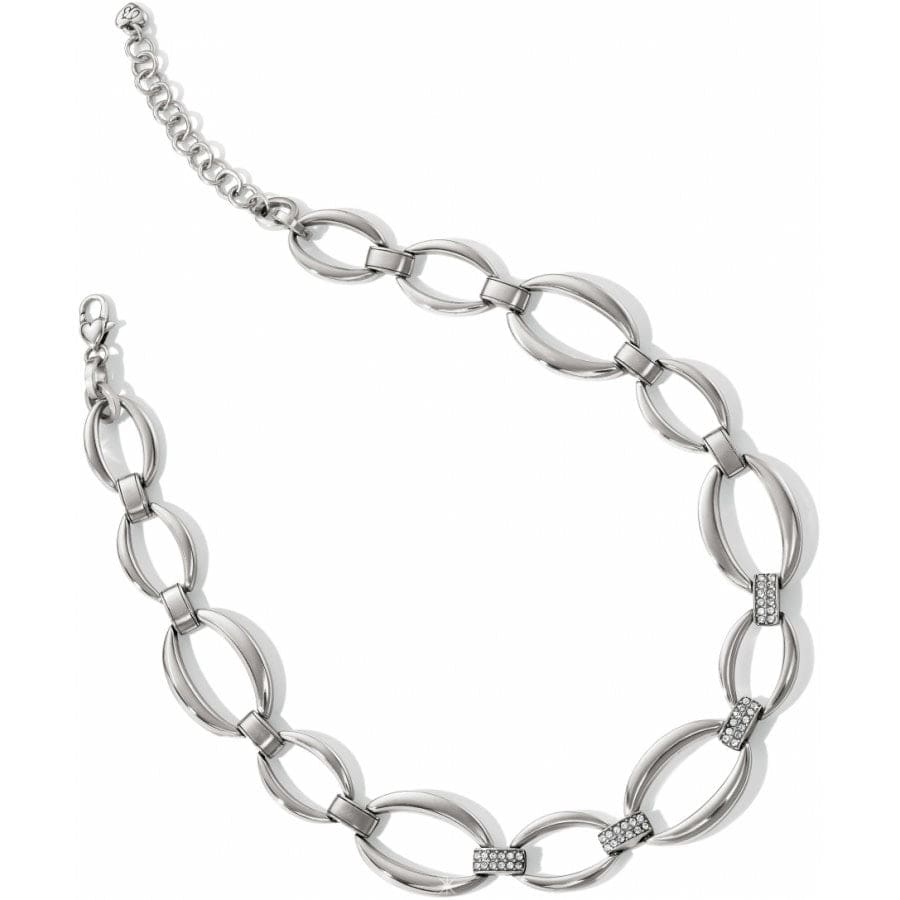 Meridian Swing Statement Necklace silver 3