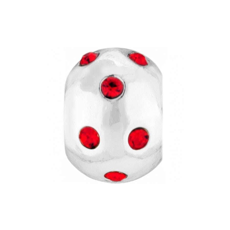 Mini Dottie Bead silver-red 3