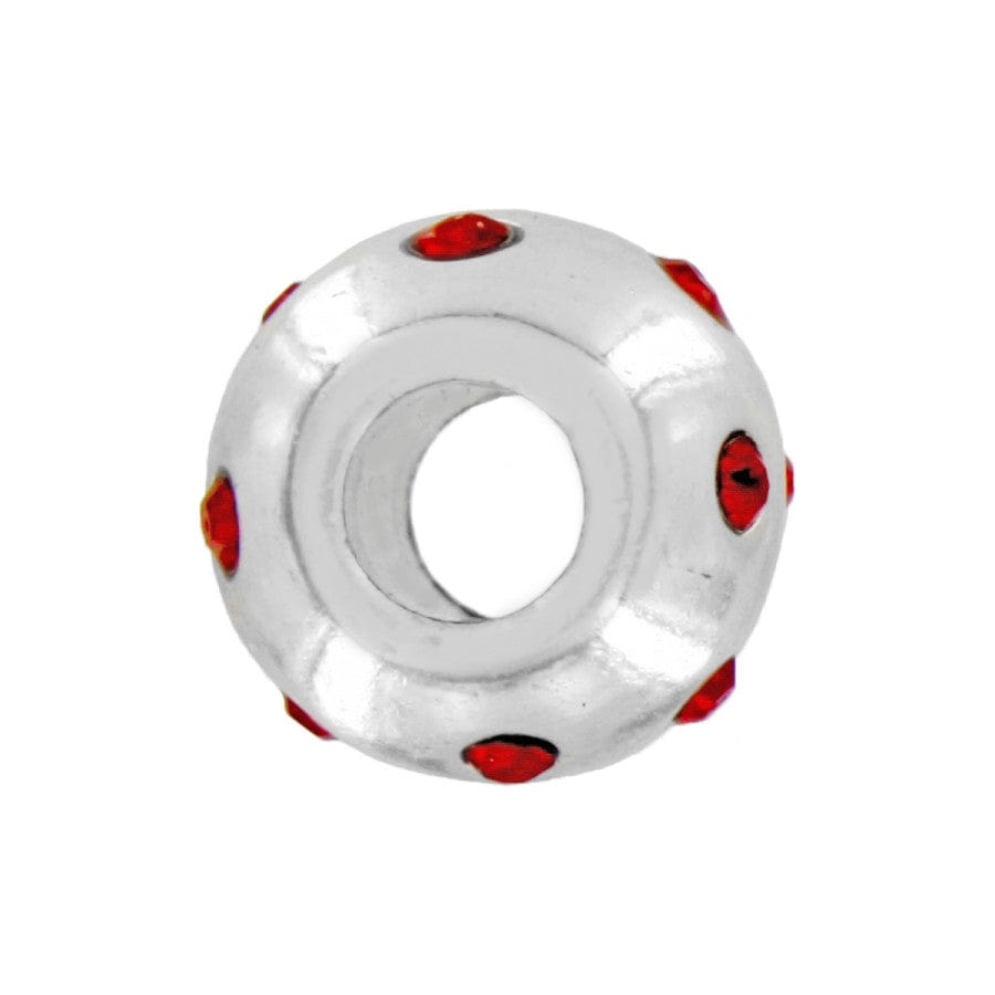 Mini Dottie Bead silver-red 4