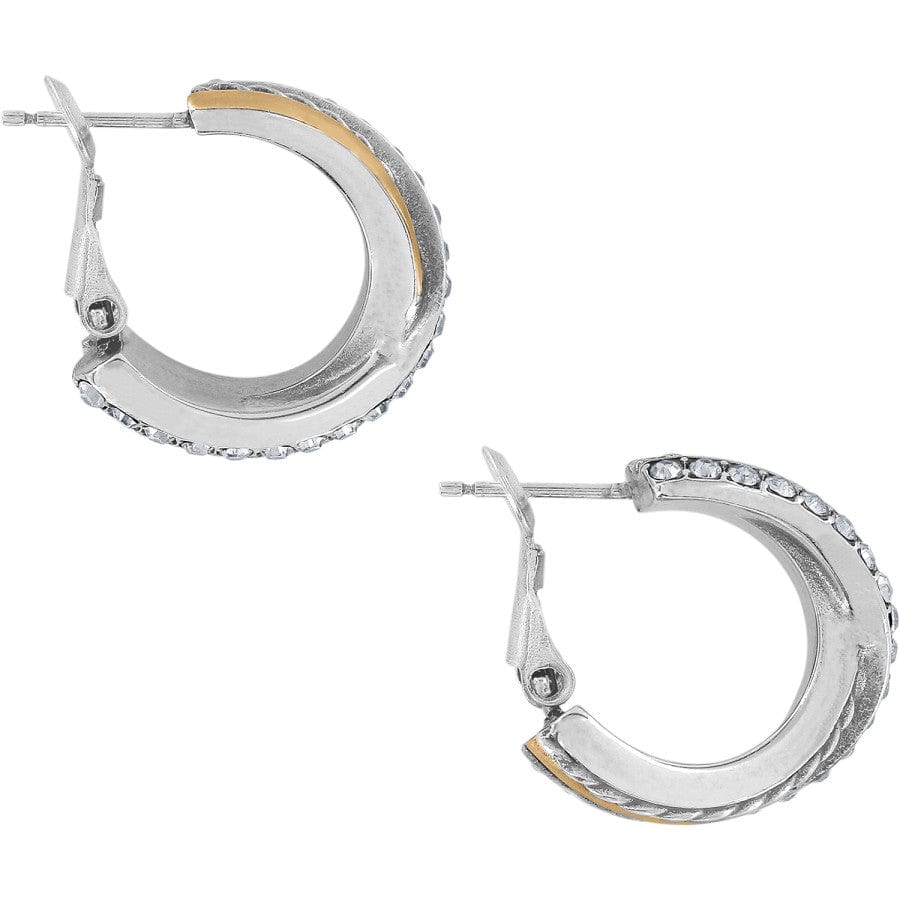 Neptune's Rings Post Hoop Earrings silver-gold 2