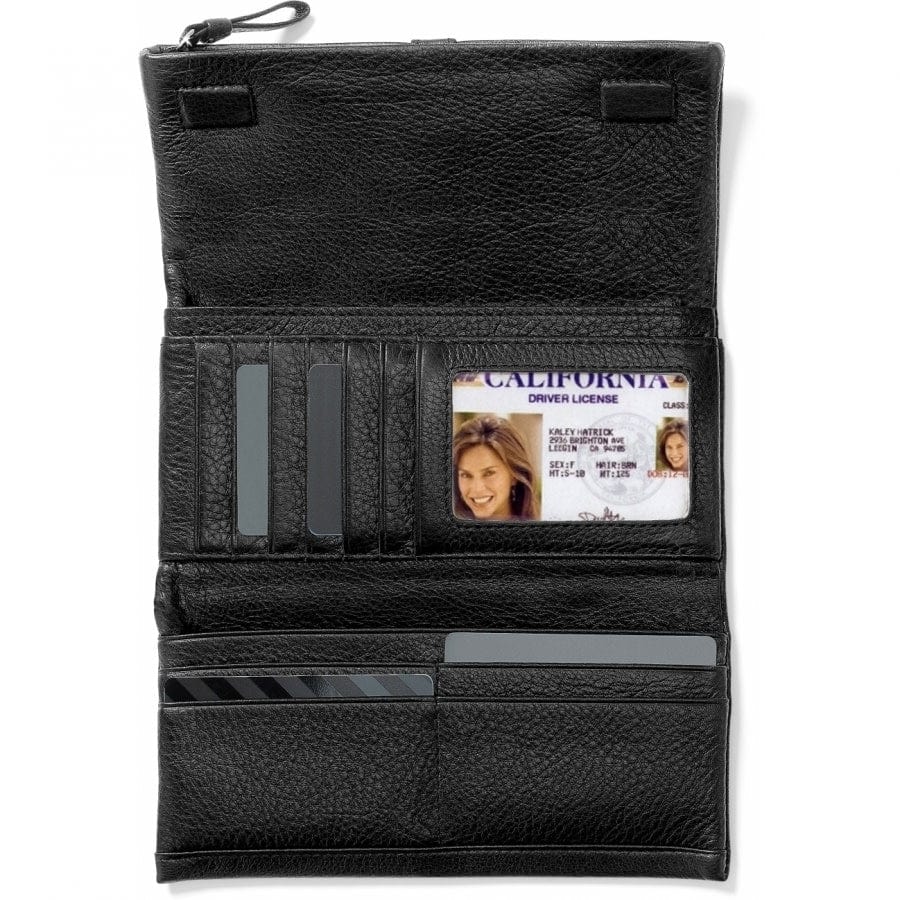 Nolita Shimmer Large Wallet black 4