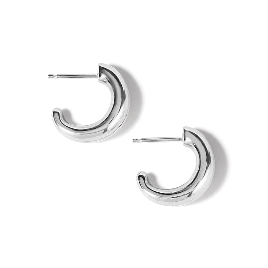 Pretty Tough Groove Post Hoop Earrings silver 2