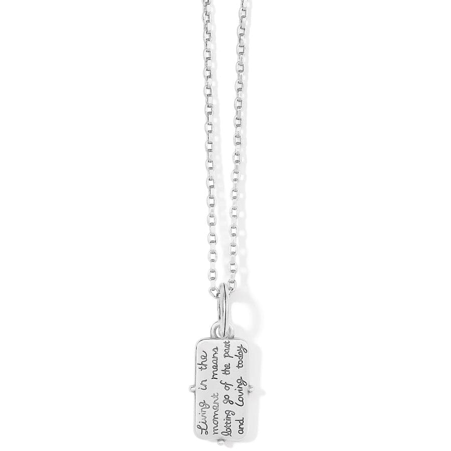 ★SENTIMENTS★ NO.338 [SILVER] PARTICOLORED NECKLACE Sentiments Love Today Reversible Necklace - Brighton