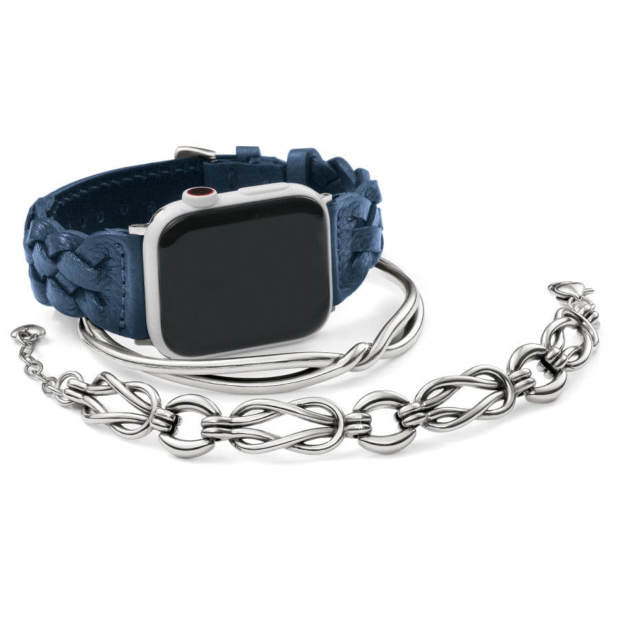 Sutton Braided Leather Watch Band french-blue 15