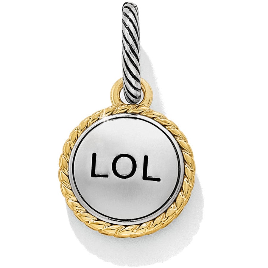 Text Me LOL Charm silver-gold 2