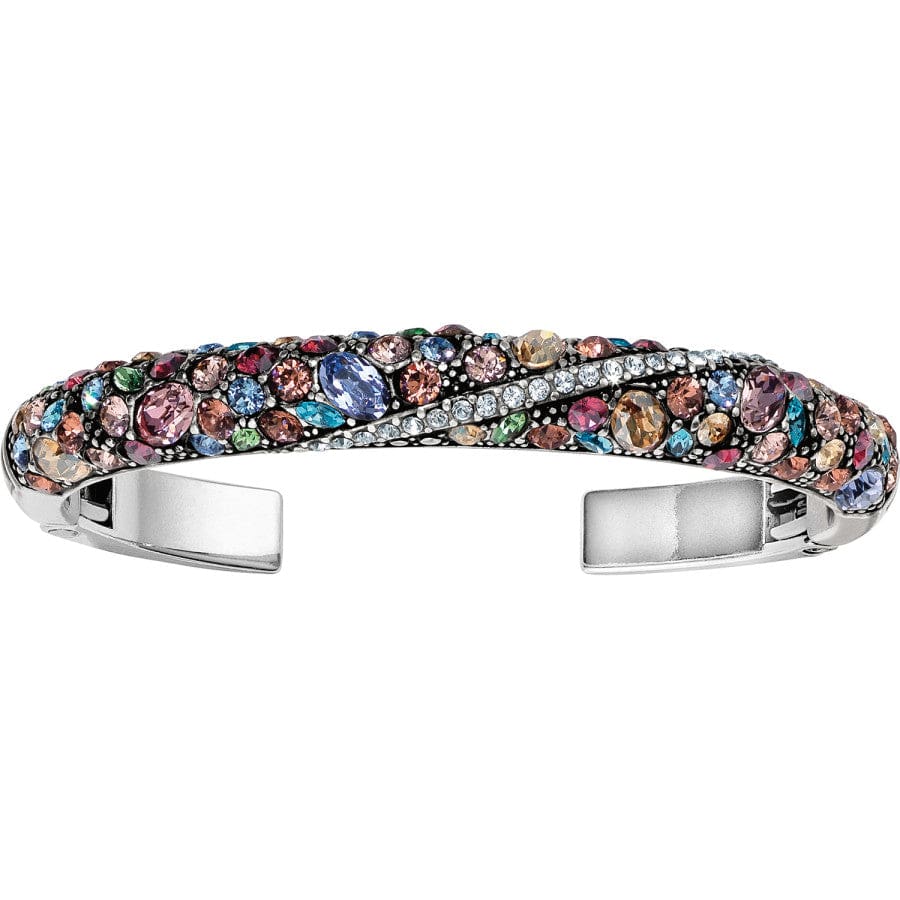 Trust Your Journey Double Hinged Bangle silver-pastel-multi 4