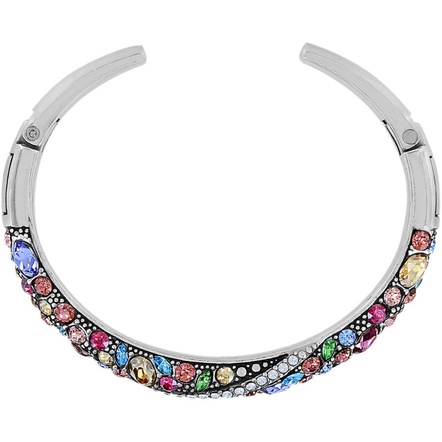 Trust Your Journey Double Hinged Bangle silver-pastel-multi 5