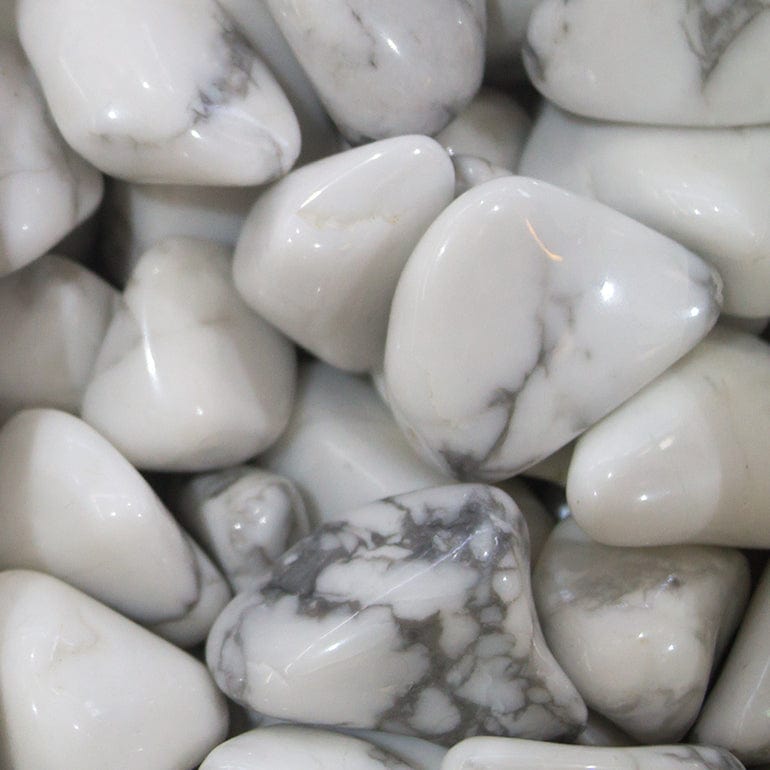 Close up shot of howlite