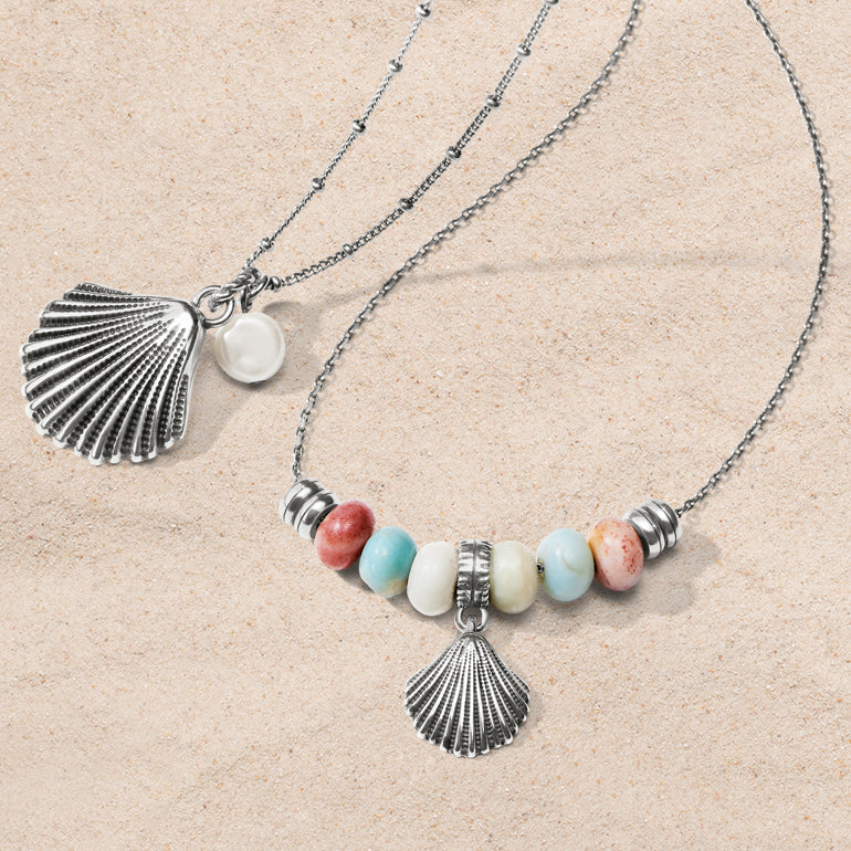 Silver Shells necklaces