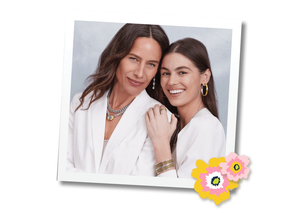 A Mother's Day polaroid of a mother and daughter