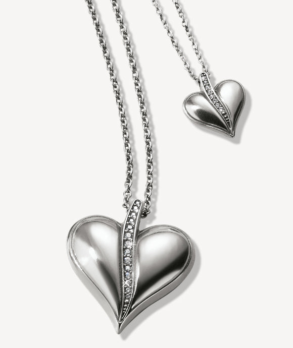 Two heart necklaces