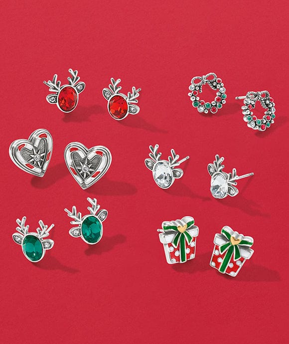 holiday-themed post earrings