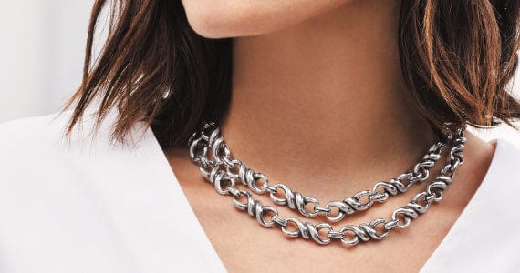 Twinkle Double Link Necklace - Brighton