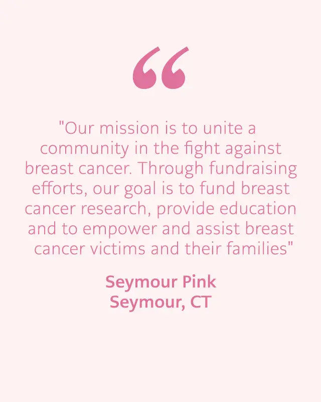 A pink quote graphic on a pale pink background with a large pink quotation mark and text.