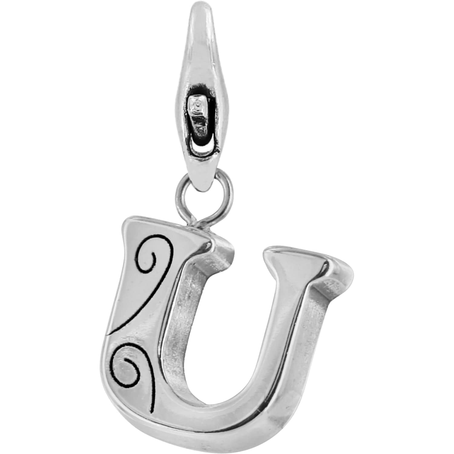 ABC Chic Alpha Snap Charm silver 9