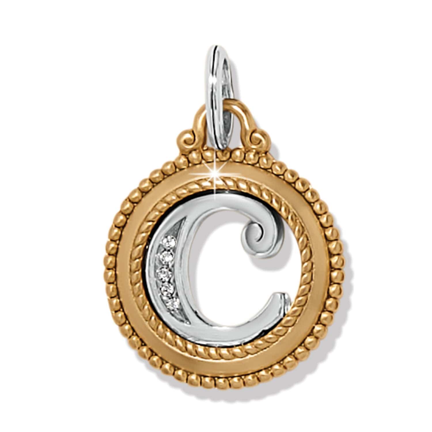 ABC Monogram Charm silver-gold 5